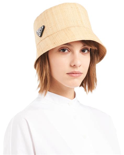 prada hat straw|Prada bucket hat on sale.